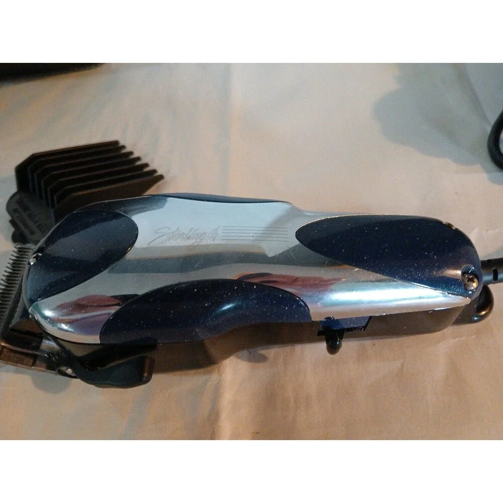Vintage Wahl Profesional Sterling 4 Clippers With Accessories-Case TESTED WORKS